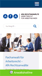 Mobile Screenshot of afa-anwalt.de